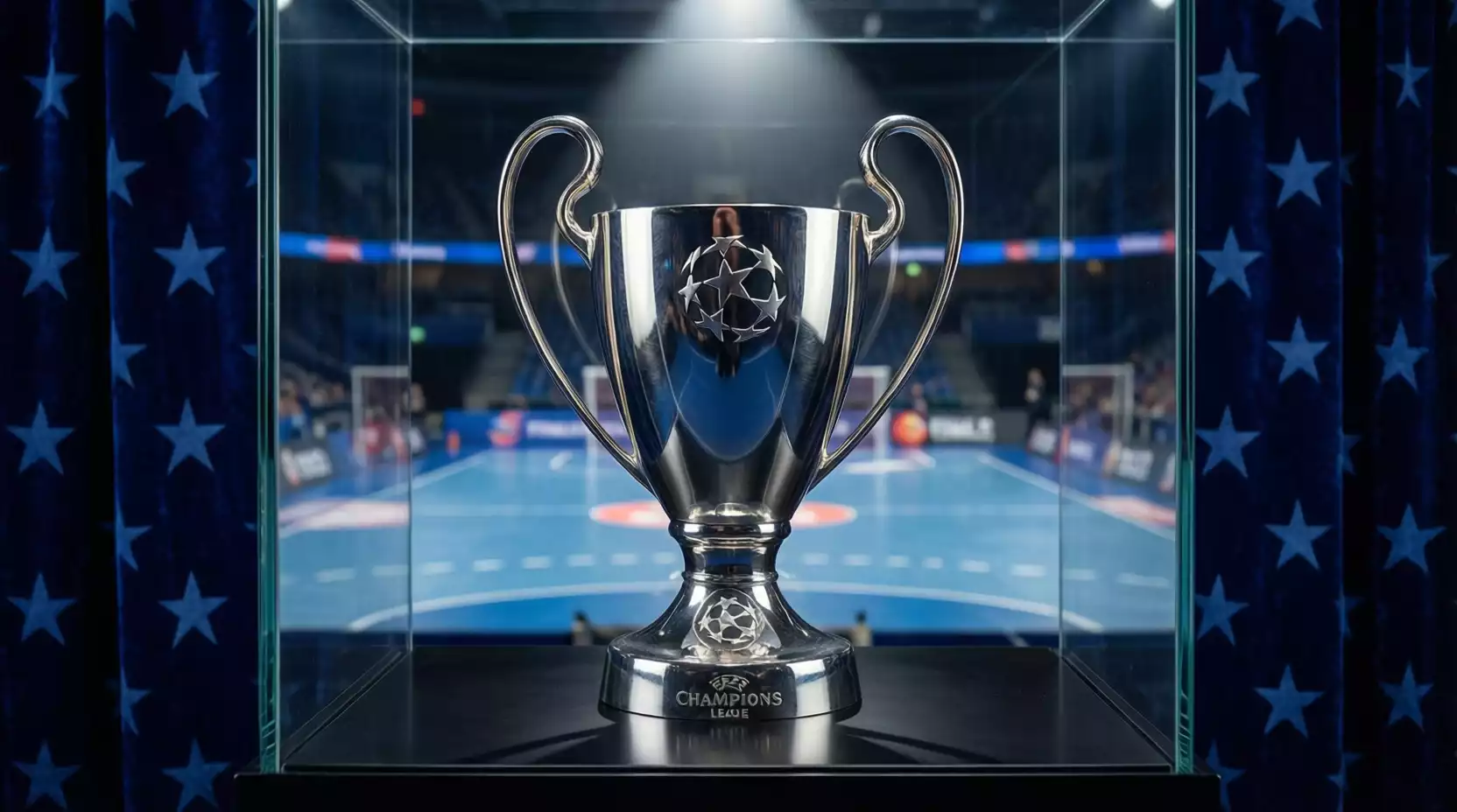 Joueurs de handball de la Starligue lors d'une action de jeu